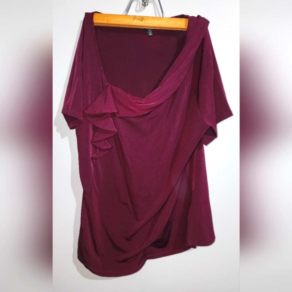 Burgundy blouse